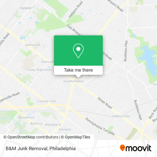 B&M Junk Removal map