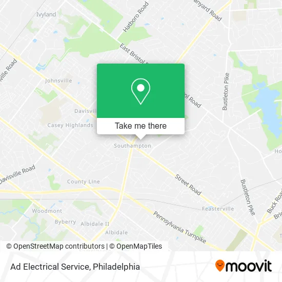 Ad Electrical Service map