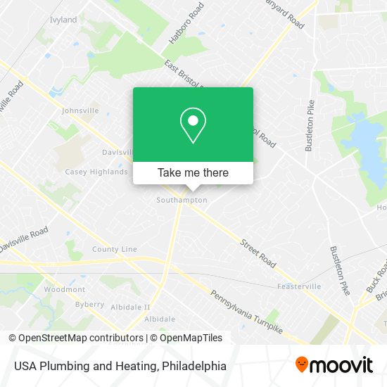 USA Plumbing and Heating map