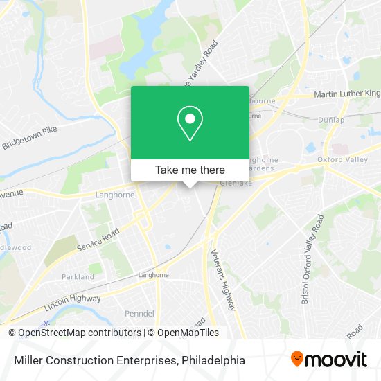 Miller Construction Enterprises map