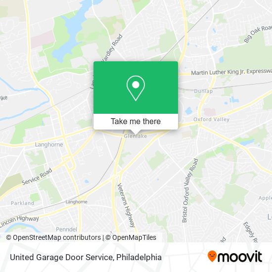 Mapa de United Garage Door Service