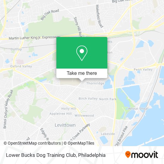 Lower Bucks Dog Training Club map