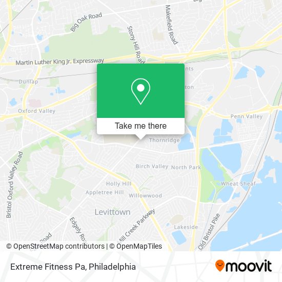 Extreme Fitness Pa map
