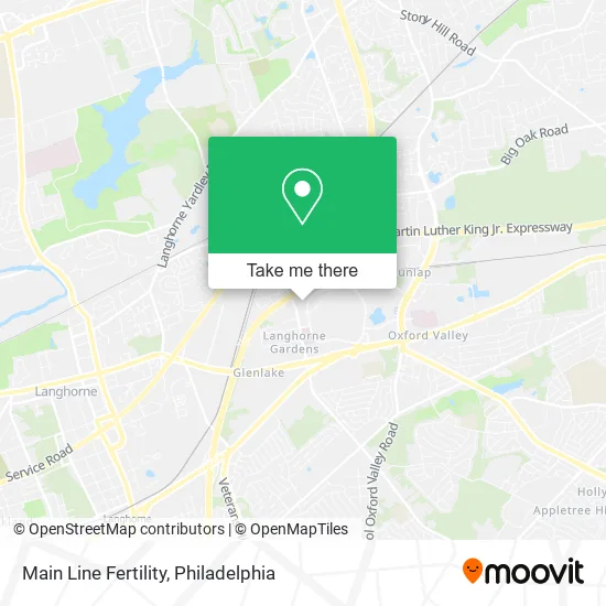 Main Line Fertility map