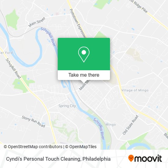 Cyndi's Personal Touch Cleaning map