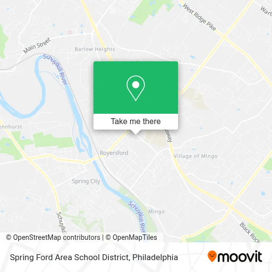 Spring Ford Area School District map