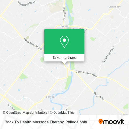 Back To Health Massage Therapy map