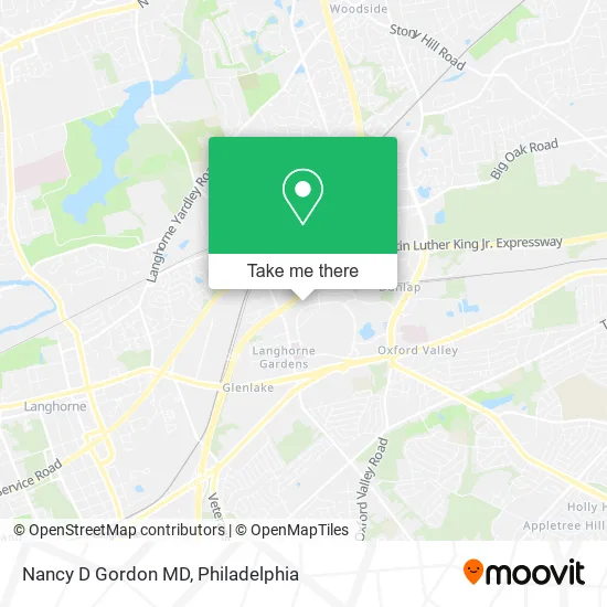 Nancy D Gordon MD map
