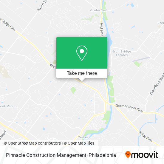 Pinnacle Construction Management map