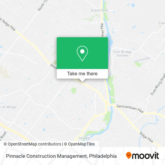 Pinnacle Construction Management map