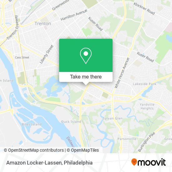 Amazon Locker-Lassen map