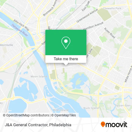 J&A General Contractor map