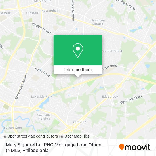 Mapa de Mary Signoretta - PNC Mortgage Loan Officer