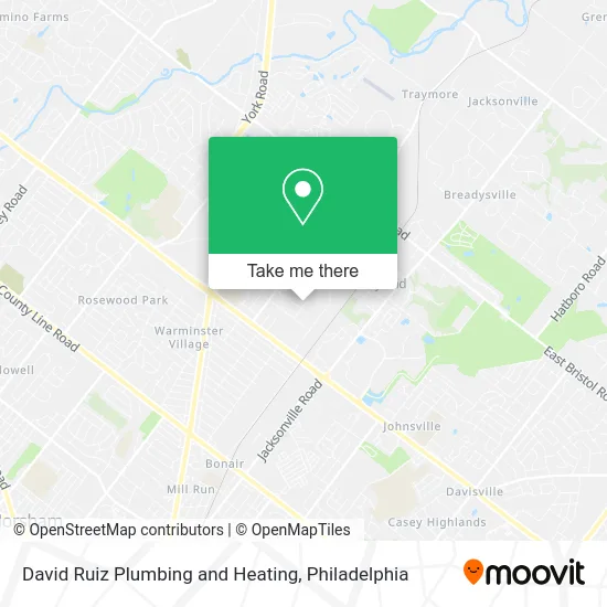 David Ruiz Plumbing and Heating map