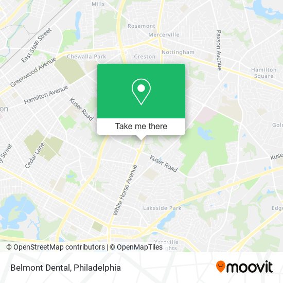 Mapa de Belmont Dental