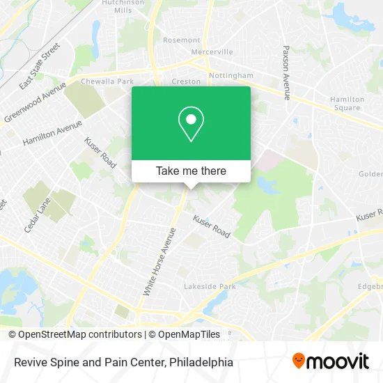 Revive Spine and Pain Center map