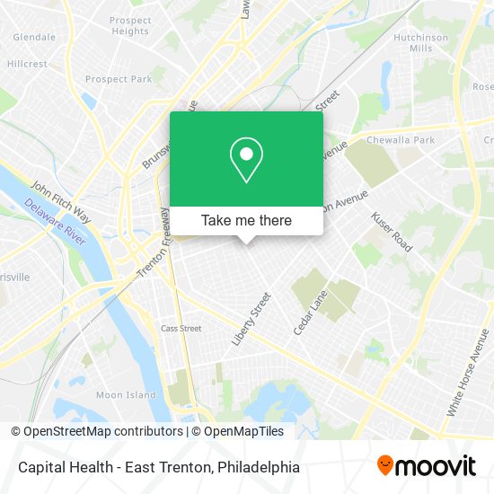 Mapa de Capital Health - East Trenton