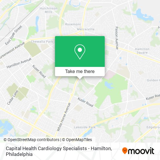 Capital Health Cardiology Specialists - Hamilton map