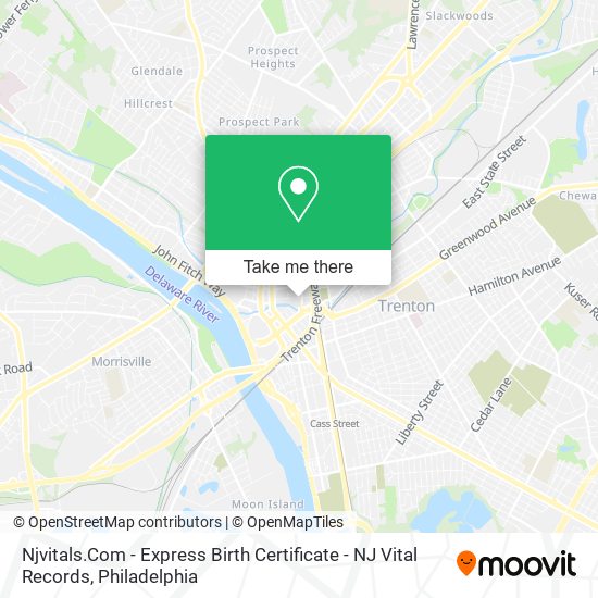 Njvitals.Com - Express Birth Certificate - NJ Vital Records map
