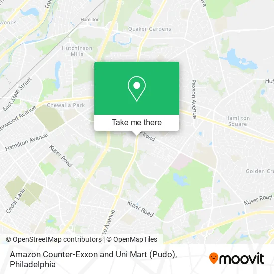 Mapa de Amazon Counter-Exxon and Uni Mart (Pudo)