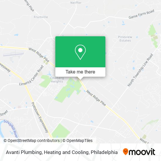 Avanti Plumbing, Heating and Cooling map