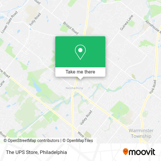 The UPS Store map