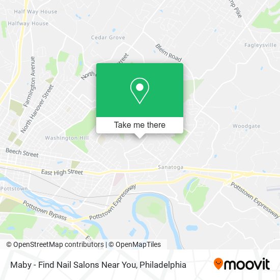 Maby - Find Nail Salons Near You map