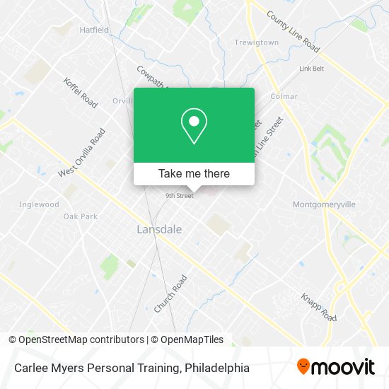 Carlee Myers Personal Training map