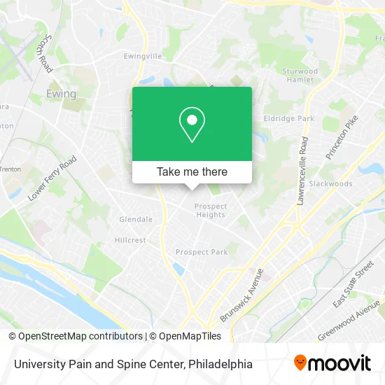 University Pain and Spine Center map