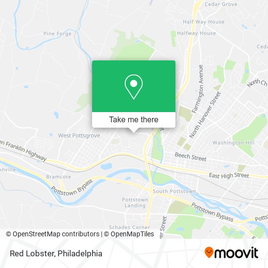 Red Lobster map