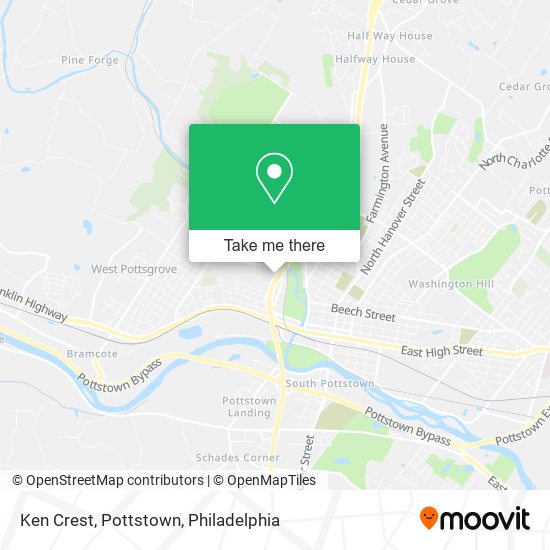 Ken Crest, Pottstown map