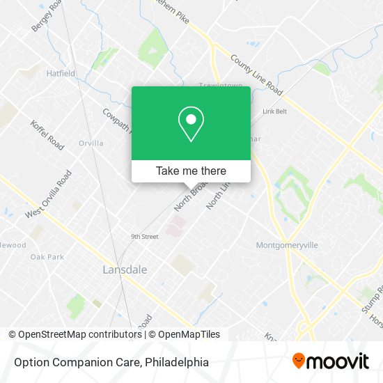 Option Companion Care map