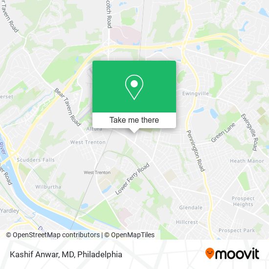 Kashif Anwar, MD map