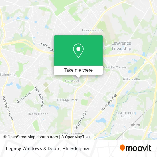 Legacy Windows & Doors map