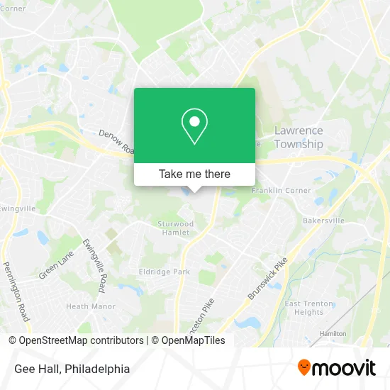 Gee Hall map