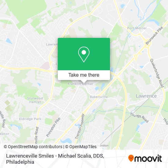 Lawrenceville Smiles - Michael Scalia, DDS map