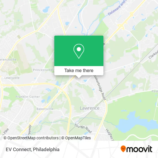 EV Connect map