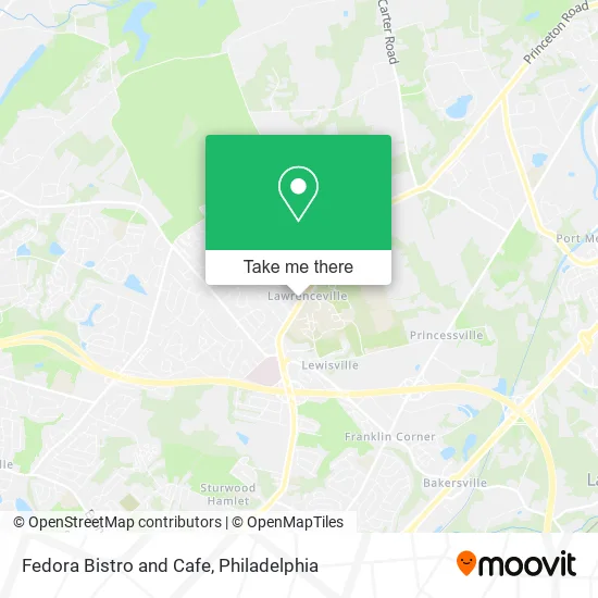 Fedora Bistro and Cafe map