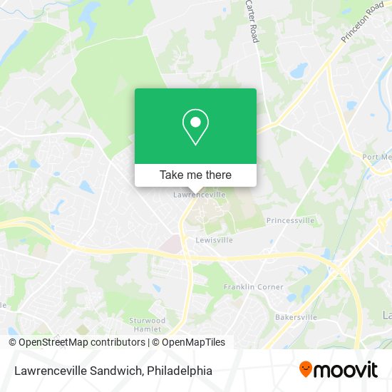 Mapa de Lawrenceville Sandwich