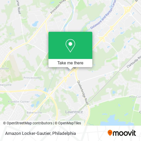 Mapa de Amazon Locker-Gautier