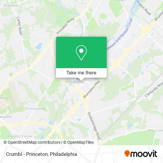 Crumbl - Princeton map