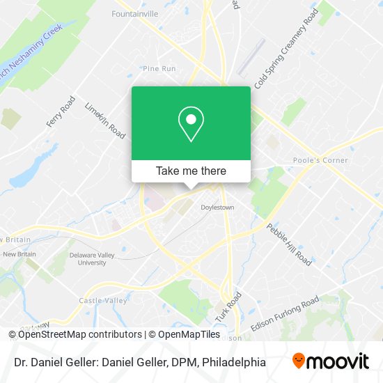 Dr. Daniel Geller: Daniel Geller, DPM map