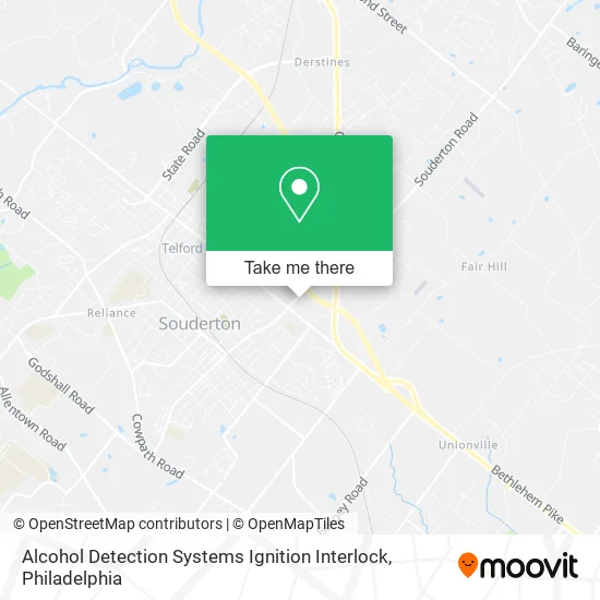 Mapa de Alcohol Detection Systems Ignition Interlock
