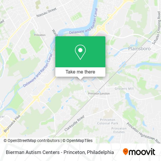 Bierman Autism Centers - Princeton map