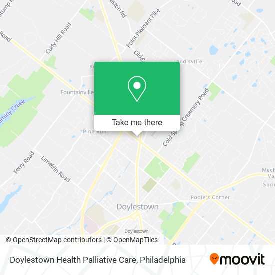 Doylestown Health Palliative Care map