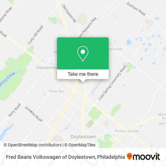 Mapa de Fred Beans Volkswagen of Doylestown