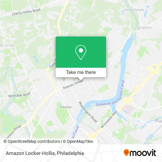 Amazon Locker-Hollis map