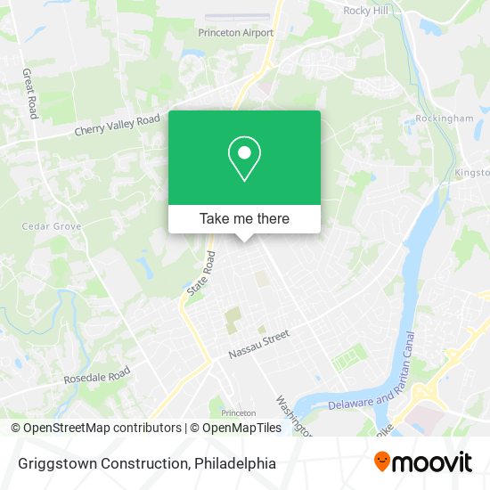 Griggstown Construction map
