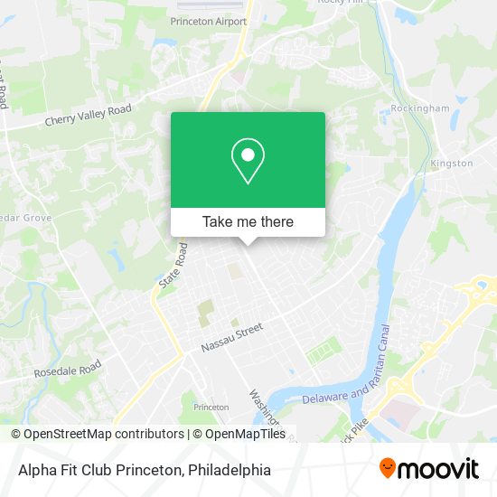 Mapa de Alpha Fit Club Princeton