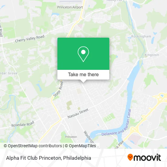 Alpha Fit Club Princeton map